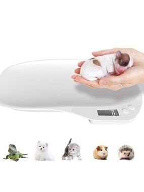 Digital White Small Pet Scale for Puppies, Kittens & Small Animals